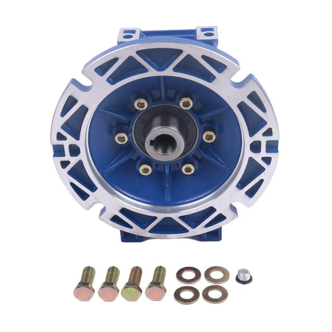 Front view of Worm Gear Reducer 646 lb Load Capacity 1-Pack 56C with bolts and washers displayed on white background.