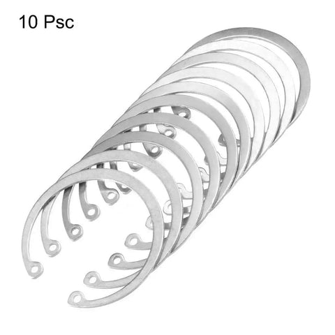 Durable 64mm External Circlips C Clip Retaining Snap Rings 304 Stainless Steel 10 Pack For Bearings Gears Pulleys And Machinery Installations Industrial Grade uxcell