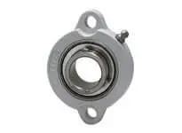 1/2 in Stainless Narrow Set Screw Insert White Plastic Pack of 2 Round Hole Fasteners for Linear Slide Units Pillow Block Bearing Support