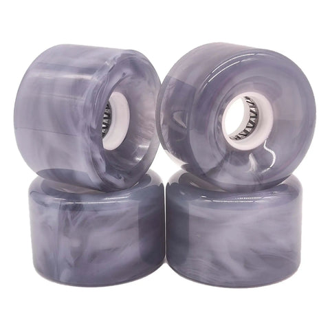 65mm By 43mm 78A Skateboard Wheel Set With 608RS Bearings Spacers Flash Core Washers And One Piece Tool For Cruiser And Street Skating Complete Kit By LONTOHCE