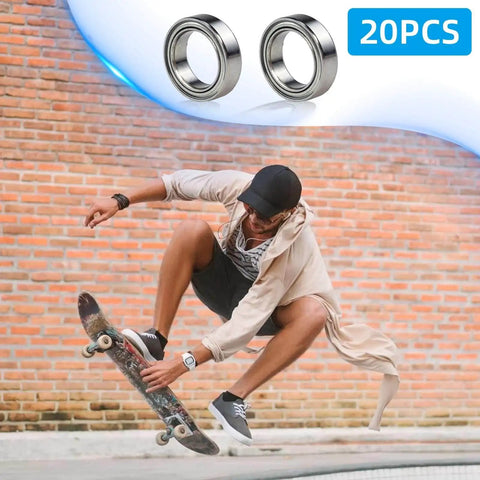 6700ZZ Deep Groove Ball Bearings 10x15x4mm Pro Grade Miniature Bearings With Double Metal Shielding Pack Of 20 for skateboards