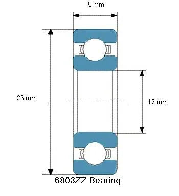 6803ZZ Bearing Deep Groove 6803ZZ - VXB Ball Bearings