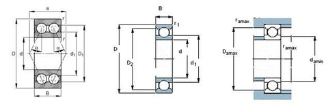 6821-2RS Bearing Deep Groove 105X130X13