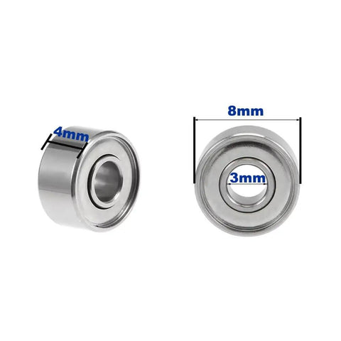 20-Pack 683ZZ Double-Shielded Sealed Ball Bearings 3mm x 8mm x 4mm close-up view