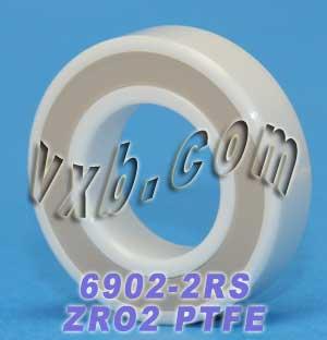 6902-2RS Full Ceramic Sealed Bearing 15x28x7 ZrO2 - VXB Ball Bearings