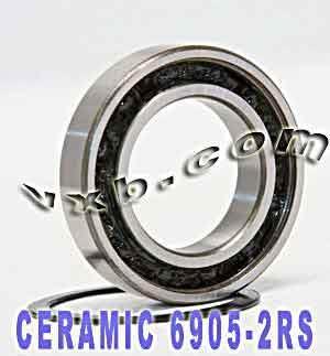 6905-2RS Ball Bearing Hybrid Ceramic 25x42x9 Sealed Si3N4 Bearings - VXB Ball Bearings