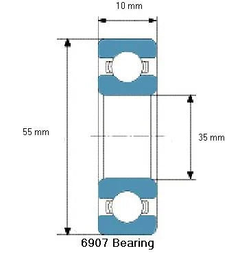 6907 Bearing Deep Groove 6907