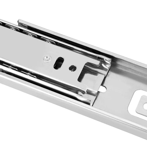 Close-up of a 6 Inch Full Extension Drawer Slides With Quiet Operation 3 Section Ball Bearing Side Mounted Heavy Duty Drawer Slides