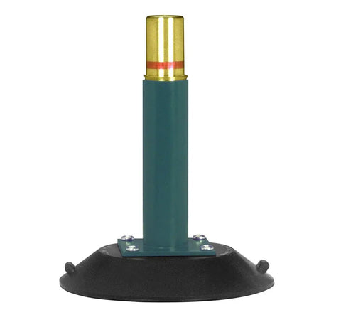 6 Inch Vertical Handle Vacuum Cup With All Metal Pump For Windshields And Curved Auto Glass, Black rubber base