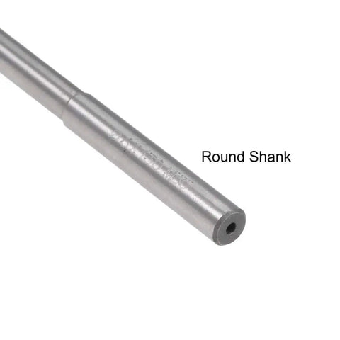 Side view of 6mm Chucking Reamer For Lathe With HSS Cobalt M35 Alloy Pro Grade, round shank visible, ideal for stainless steel and alloys