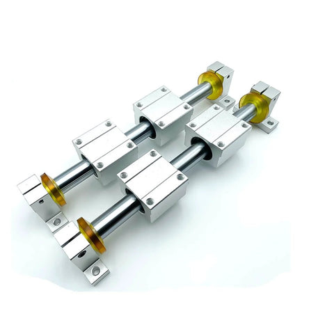 2pcs 6mm Linear Motion Rods 500mm Long, Case Hardened Chrome Plated Steel Shafts, smooth guide rails for CNC and 3D printers