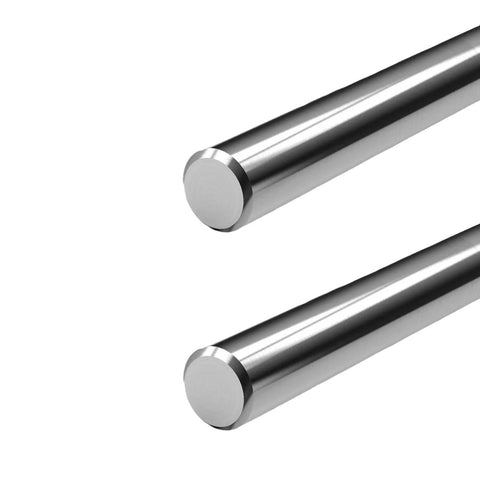 2pcs 6mm Linear Motion Rods 500mm Long, Case Hardened Chrome Plated Steel Shafts, Smooth Linear Guide Rails for CNC and 3D Printers