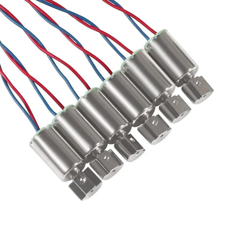 6pcs DC 1.5V 3V 12000RPM 6x10mm Miniature Micro Vibrating Vibration Coreless Motor Small Electric Motors 2 Wires