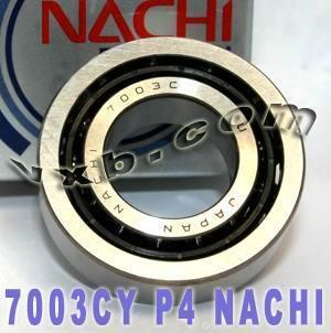 7003CYP4 Nachi Angular Contact Bearing 17x35x10 Abec-7 Japan Bearings - VXB Ball Bearings