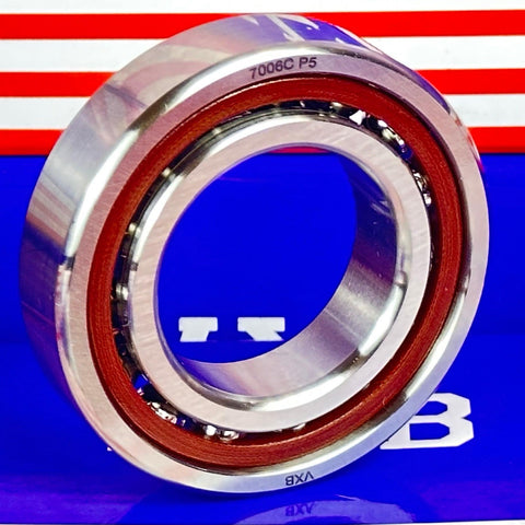 7006C P5 ABEC-5 Quality High Precision Angular Contact Bearing 30x55x13 - VXB Ball Bearings