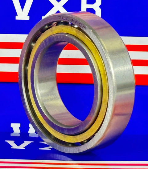 7008ACM Angular Contact bearing Bronze Cage 40x68x15 - VXB Ball Bearings