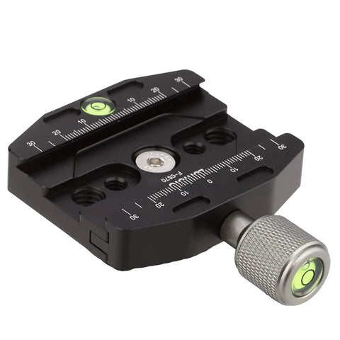 70mm Quick Release Clamp For Arca Swiss Style Plates Compatible With Tripod CNC anodized aluminum with bubble level