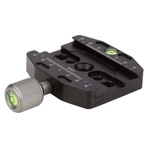70mm Quick Release Clamp For Arca Swiss Style Plates with CNC Anodized Aluminum, Bubble Level, Knob Lock, Tripod Compatible