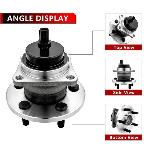 Rear Wheel Bearing And Hub Assembly Replacement Kit For Pontiac Vibe 2009 2010, Toyota Corolla 2009 2019, And Toyota Matrix 2009 2014, Fwd Compatible