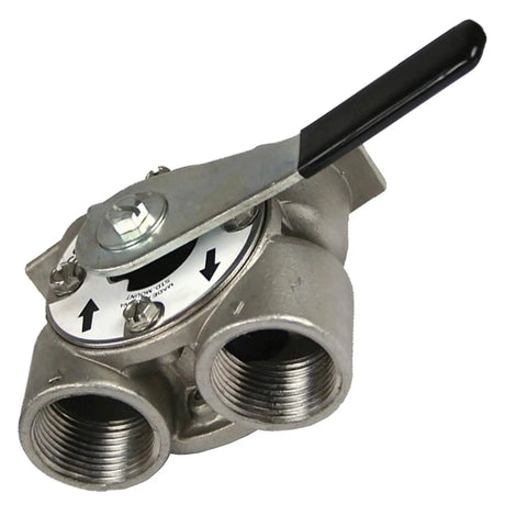 Stainless steel 1 Inch FNPT stainless bypass for Air Injection Platinum Iron Filter System With Filox Mang Ox Media by AFWFilters.