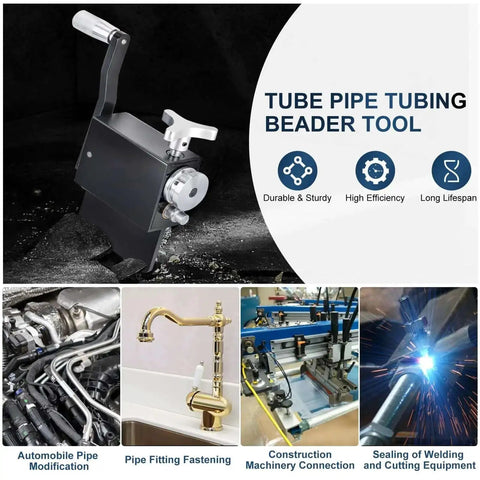 Bead Roller Beader Tool For Tube And Pipe, Easy Beading For Intake And Intercooler Piping, tool shown with automotive use options.