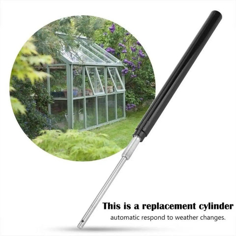 Solar Powered Greenhouse Vent Opener Cylinder Replacement For Automatic Window Openers, Temperature Controlled, Black Cylinder