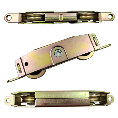 Sliding Patio Door Roller Assembly For One And One Quarter Inch Steel Ball Bearing With Side Adjustment Replacement Kit For Wood Aluminum And Vinyl Doors Compatible With Popular Brands Like Jeld Wen Milgard Marvin Peachtree Caradco And More 2 Pack