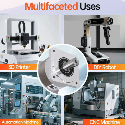 Planetary Gearbox Five To One Ratio For Nema 34 Stepper Motor with ten arcmin backlash for CNC, 3D printer, and robot use