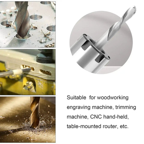 1/4 Inch Shank Router Bit Extension Collet ER20M Extender Chuck Converter Adapter for Milling Lathe and CNC Engraving Machines, detail view