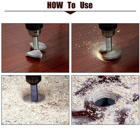 Beefy 90mm Tungsten Carbide Forstner Drill Bit For Wood And Plastic With Hex Shank 11mm in use for drilling precise holes.