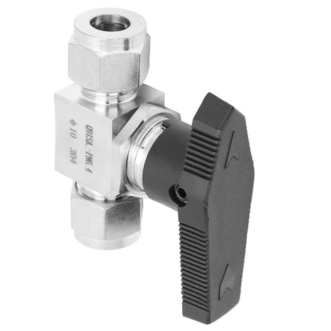 Industrial Grade 304 Stainless Steel Needle Valve for High Pressure Two Way Flow Control DANAIXZ F10 with precision needle mechanism