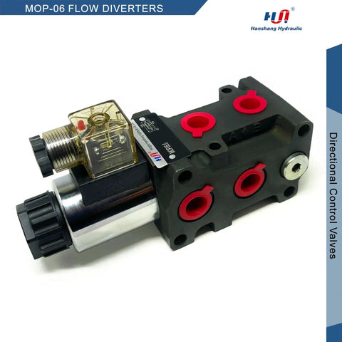 Hydraulic Solenoid Flow Diverter Valve With Stackable Circuit Selector Go To 6 Port 2 Position 50 LPM 25 MPa G 3 8 12V DC product image