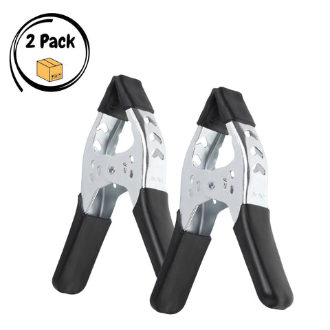 Mr. Pen spring clamps, 6-inch metal heavy-duty clips with black handles, 2-pack