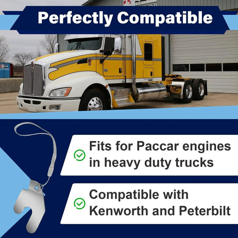 Two Piece Engine Brake Instrumentation Tool Set For Paccar 2124332 With Lanyards Feeler Gauge 0.7mm Compatible with Kenworth Truck