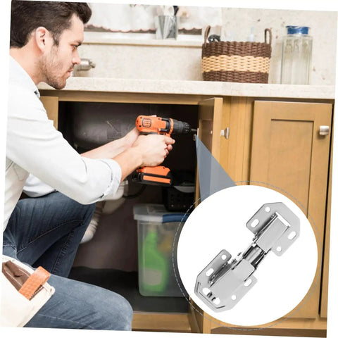 Concealed Inner Hinge Pair For Wardrobe Cabinets 2 Pack Durable Hydraulic Hinges With High Load Capacity Easy To Install