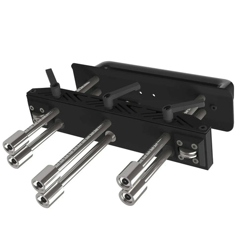 Three Station Edge Roller Bending Angle Tool for sheet metal, adjustable 1-163 mm, showing detailed steel components.