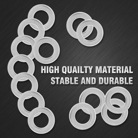 Piutouyar M12 x 24mm stainless steel flat washer, 12mm inner dia, 24mm outer dia, 2.5mm thick, pack of 50.