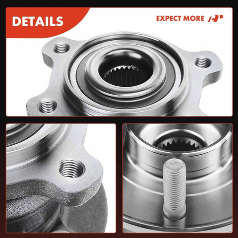Close-up of Rear Wheel Bearing And Hub Assembly 5-Lug Compatible With Ford Escape 2013 2019 AWD And Lincoln MKC 2015 2019 AWD