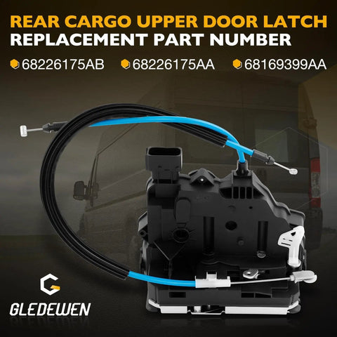 Rear Cargo Door Latch Lock Actuator With Cable for 2014 to 2018 RAM ProMaster 1500 2500 3500 Van OEM Replacement View