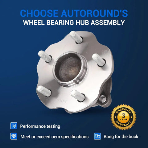 Rear Wheel Bearing And Hub Assembly For Toyota Highlander 2014 To 2020 And Lexus RX350 RX350L RX450h 2010 To 2019 With ABS 5 Lug FWD