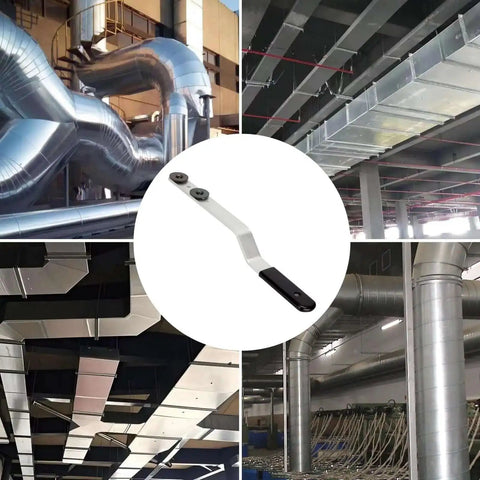 Sixteen Inch Duct Stretcher With Offset Handle For Ductwork And Sheet Metal, essential HVAC installer tool for shaping ducts.