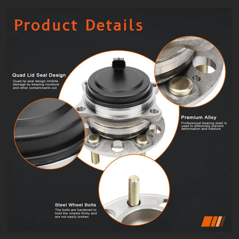 Drop In Front Wheel Hub And Bearing Assembly For Kia Sorento 2016-2020, Telluride 2020-2023, And Hyundai Palisade 2020-2023 FWD