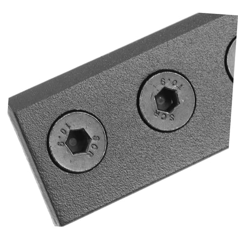 Heavy Duty Metal Sliding Barn Door Hardware Kit With Black Track Connector Set Replacement Rail Connection Board close-up