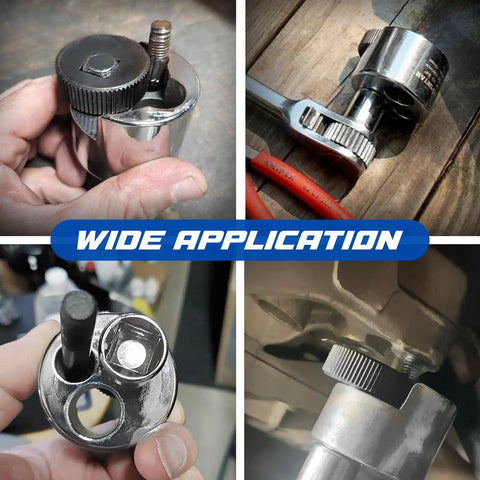 Heavy Duty Stud Remover And Bolt Extractor For 1/4 To 3/4 Inch Studs With Knurled Roller And Cam Lock Spurtar 1/2 Inch Drive Nut