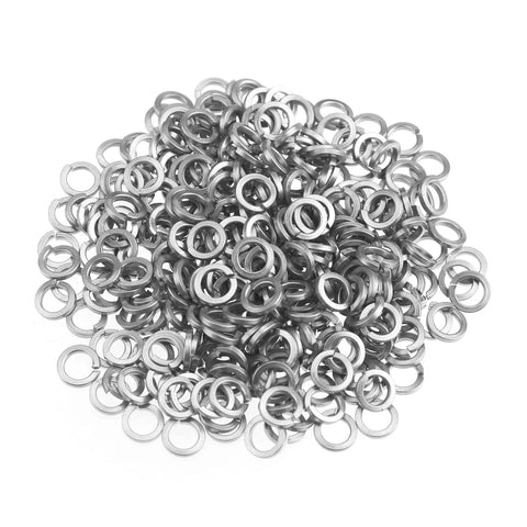 M3 stainless steel split lock washers, 300 pcs, 304 stainless, silver