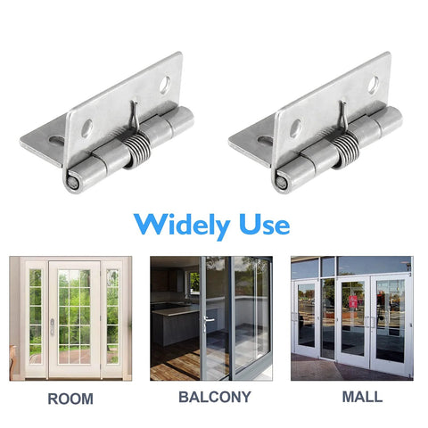 Luomorgo 2-inch stainless steel spring-loaded cabinet hinges, self-closing, set of 4