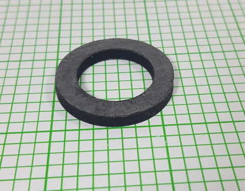 EPDM rubber water meter gasket, 3/4in x 1/8in, black circular seal