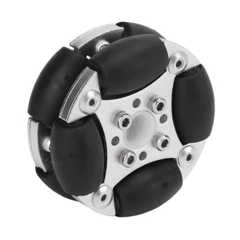 Omnidirectional 48mm Double Aluminum Alloy Wheel For Robotics And Robotic Competition 360 Degree Rotatable 3kg Load Capacity