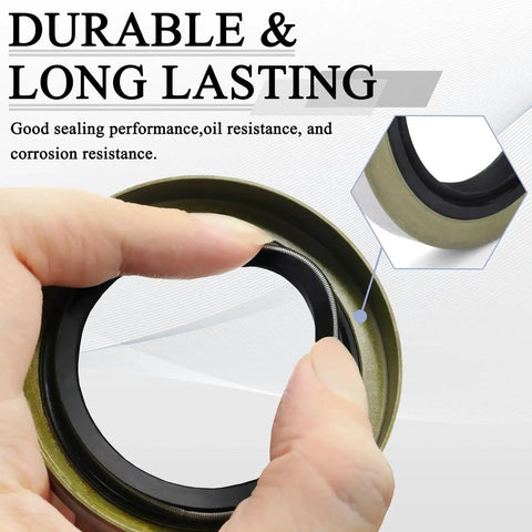 Close-up view of Trailer Axle Hub Grease Seals Kit 4 Pack With Cotter Pins For Dexter 01001900 showing durability and sealing features.