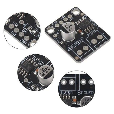Three Pack DRV8871 DC Motor H Bridge Breakout Board For Brushed Motors 6.5V To 45V Up To Three Point Six Amp Max PWM Control Arduino Compatible